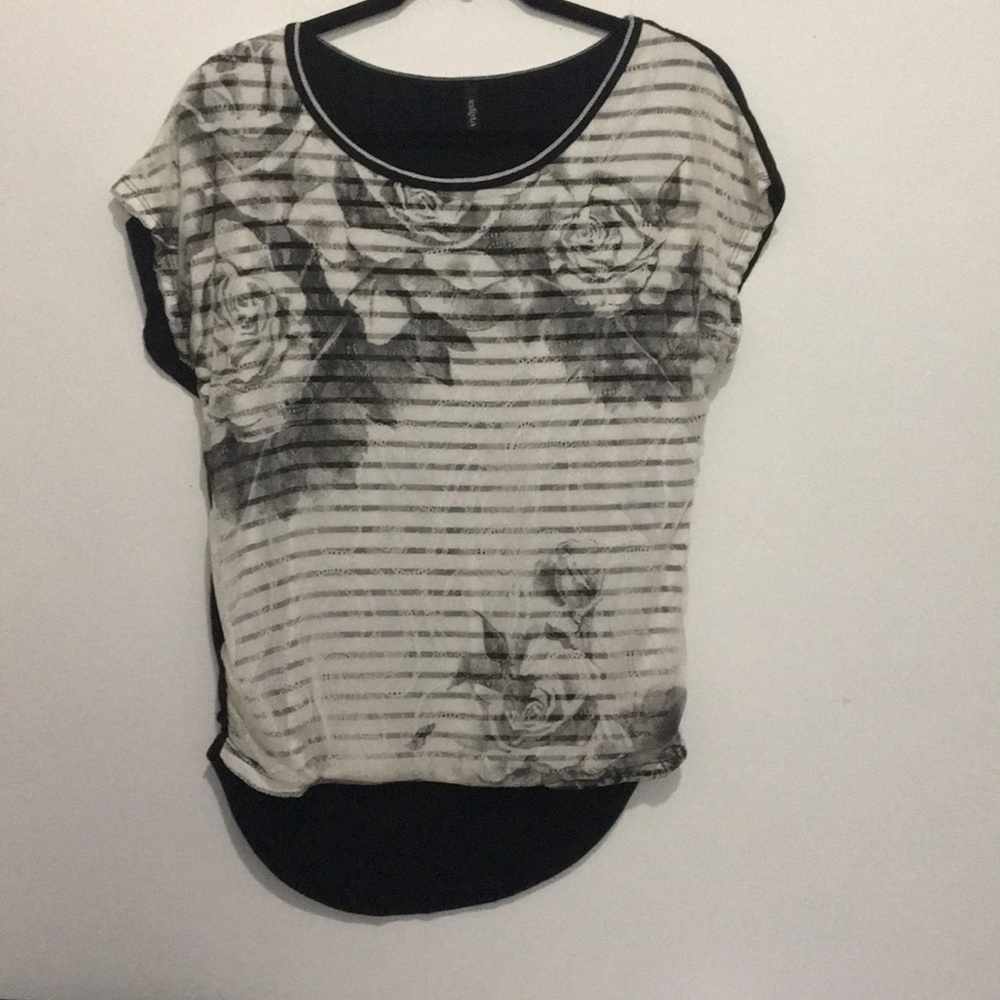 Edista black & white T